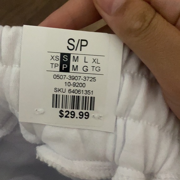 white sweatpants - Picture 3 of 3